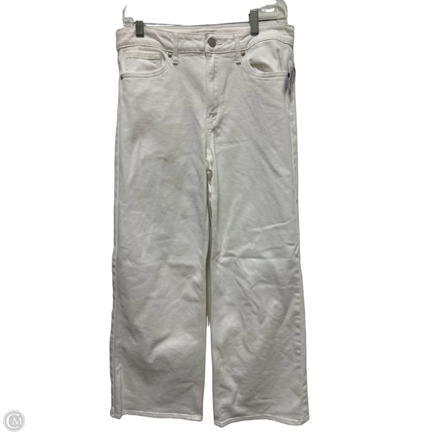 Jeans Wide Leg By Clothes Mentor In White, Size: 10