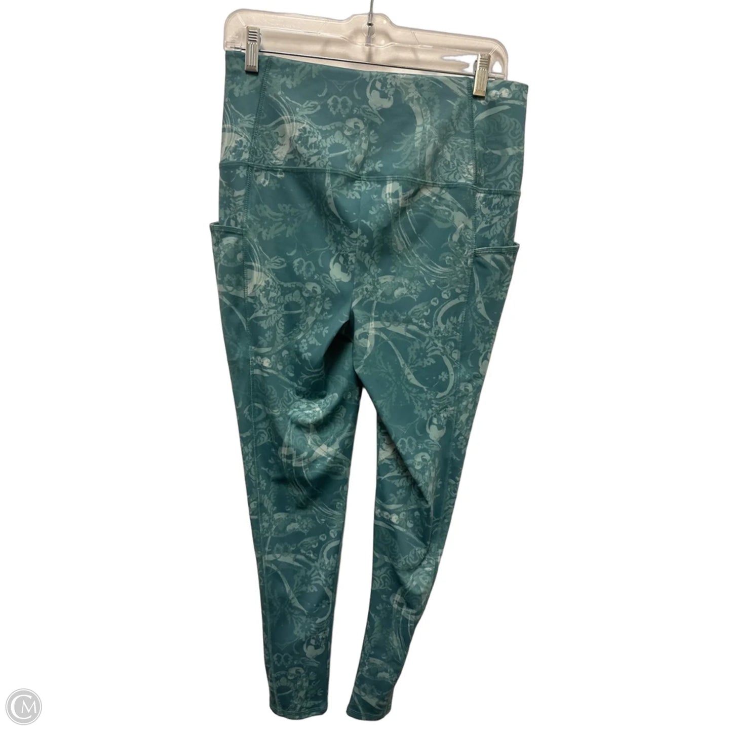 Athletic Leggings By Chicos In Green, Size: 8