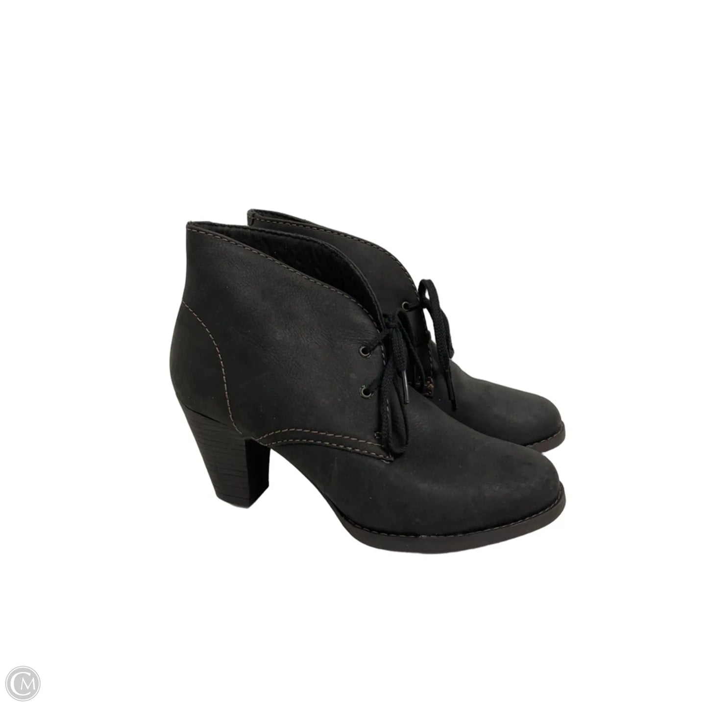Boots Ankle Heels By Clarks In Black, Size: 8