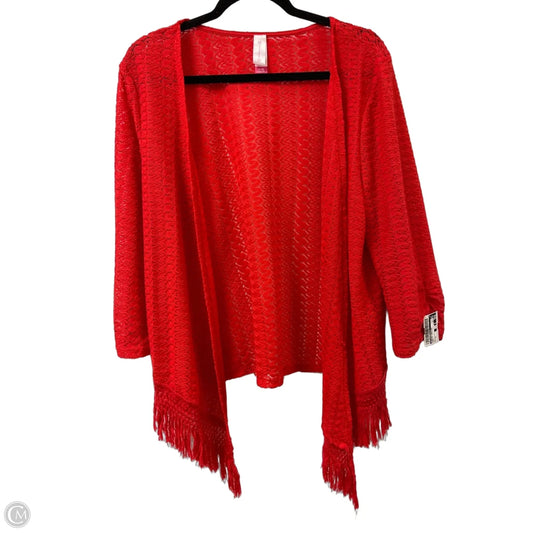 Sweater Cardigan By No Boundaries In Coral, Size: Xl