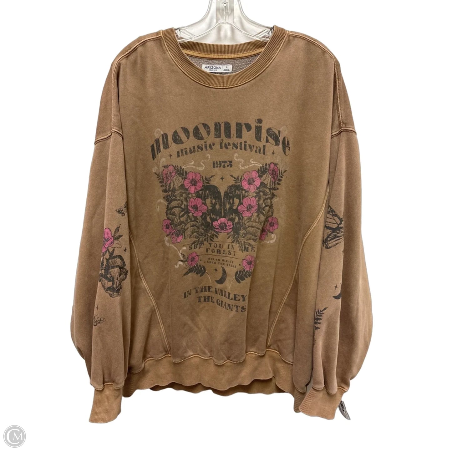 Sweater By Arizona In Tan, Size: L