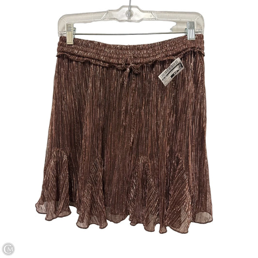 Skirt Mini & Short By Mi Ami In Bronze, Size: 8