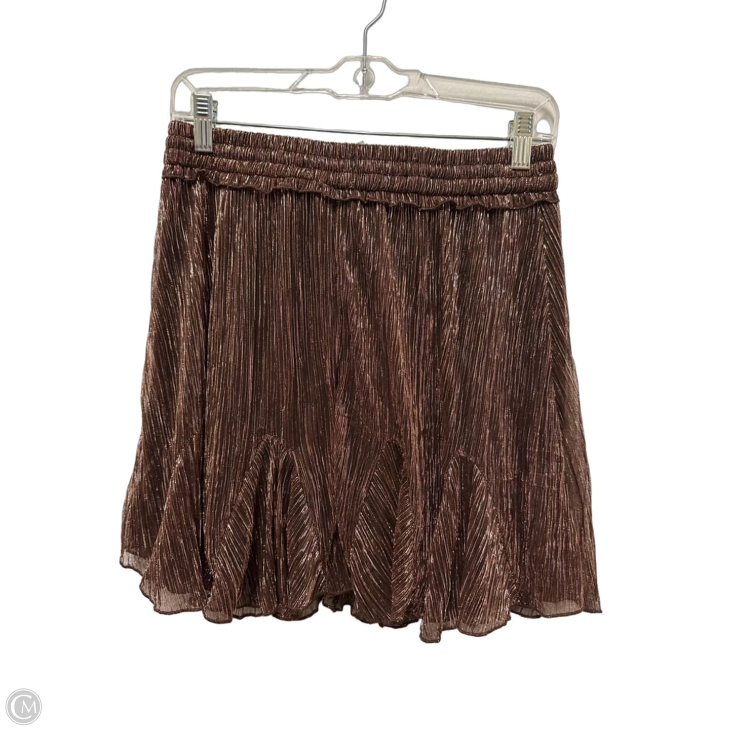 Skirt Mini & Short By Mi Ami In Bronze, Size: 8