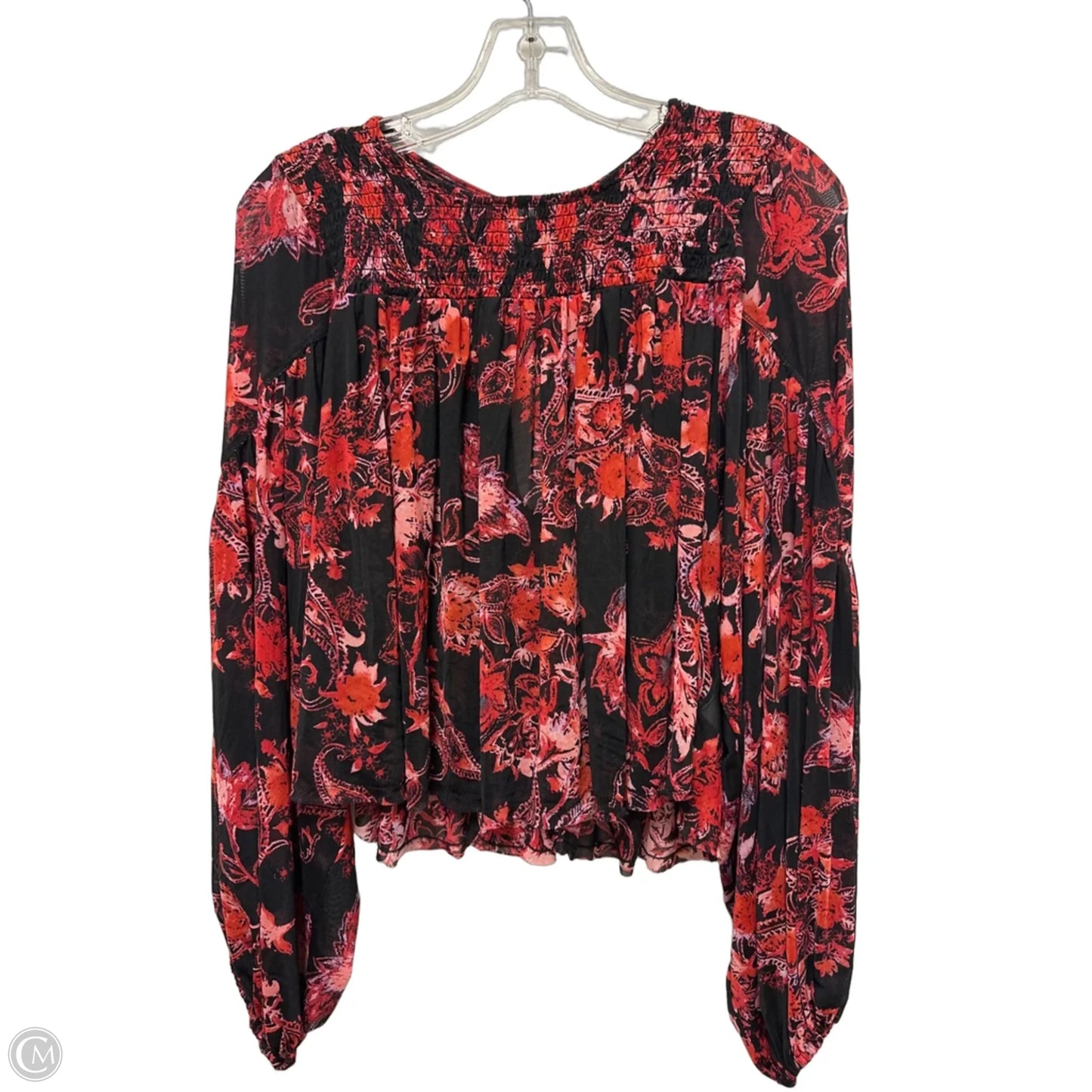 Top Long Sleeve By Free People In Red, Size: M