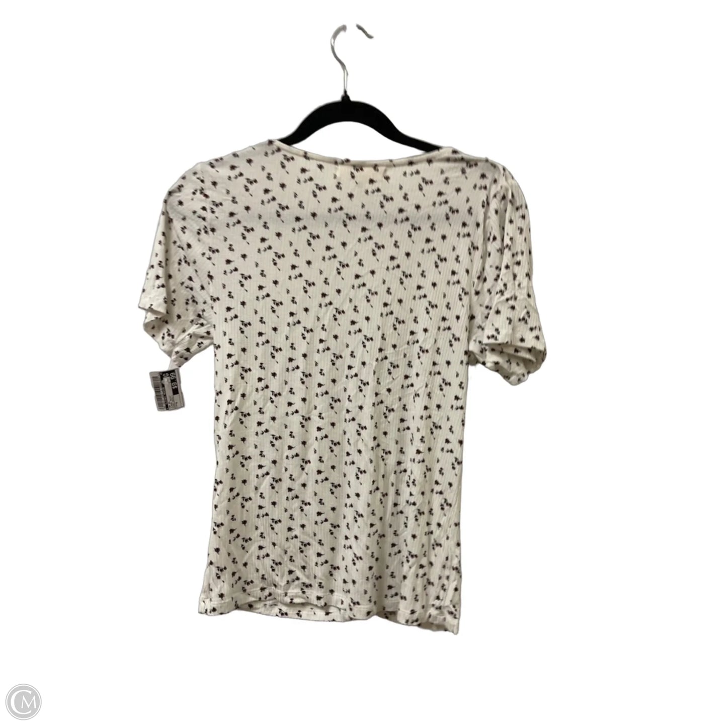 Top Short Sleeve By Clothes Mentor In Floral Print, Size: M