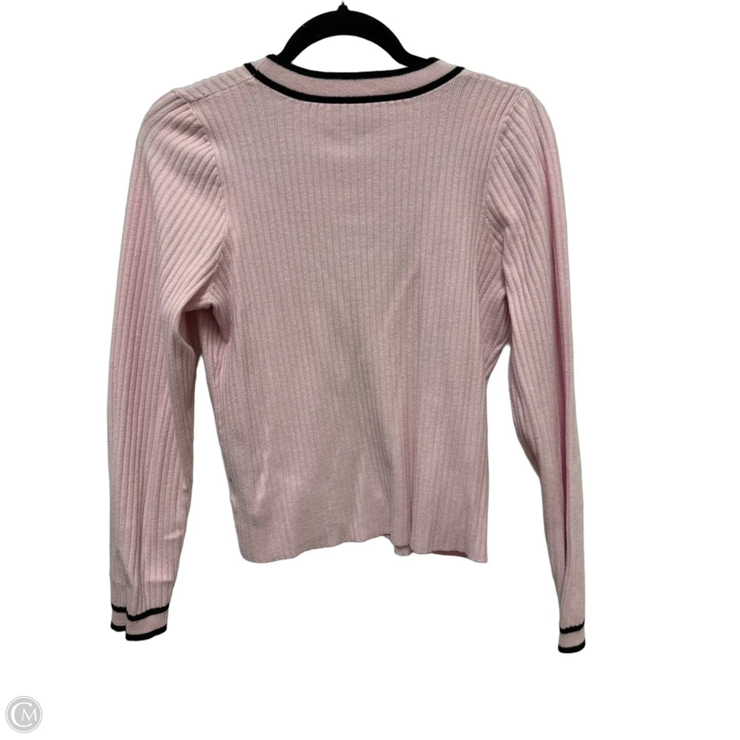 Sweater Cardigan By Express In Pink, Size: L