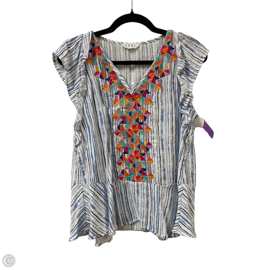 Top Short Sleeve By Thml In Blue, Size: S