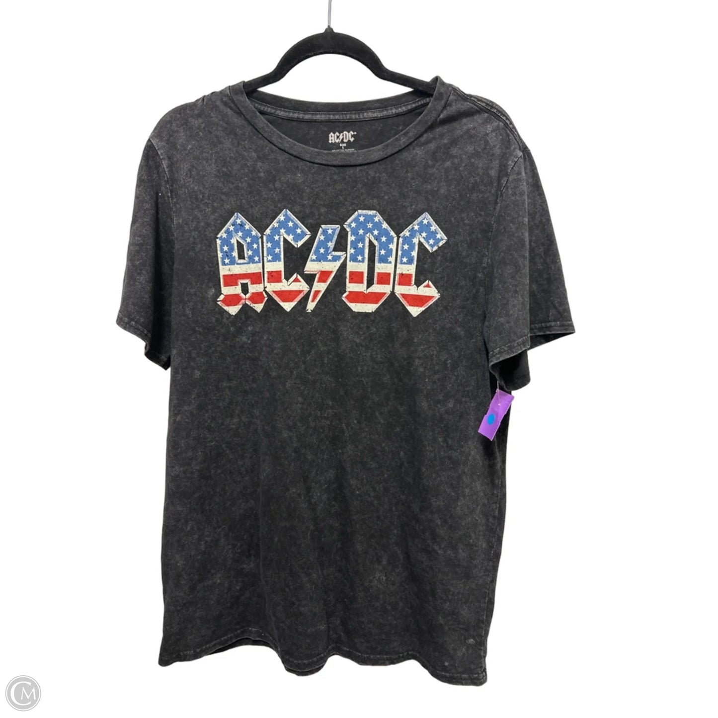 Top Short Sleeve By Clothes Mentor In Black, Size: L