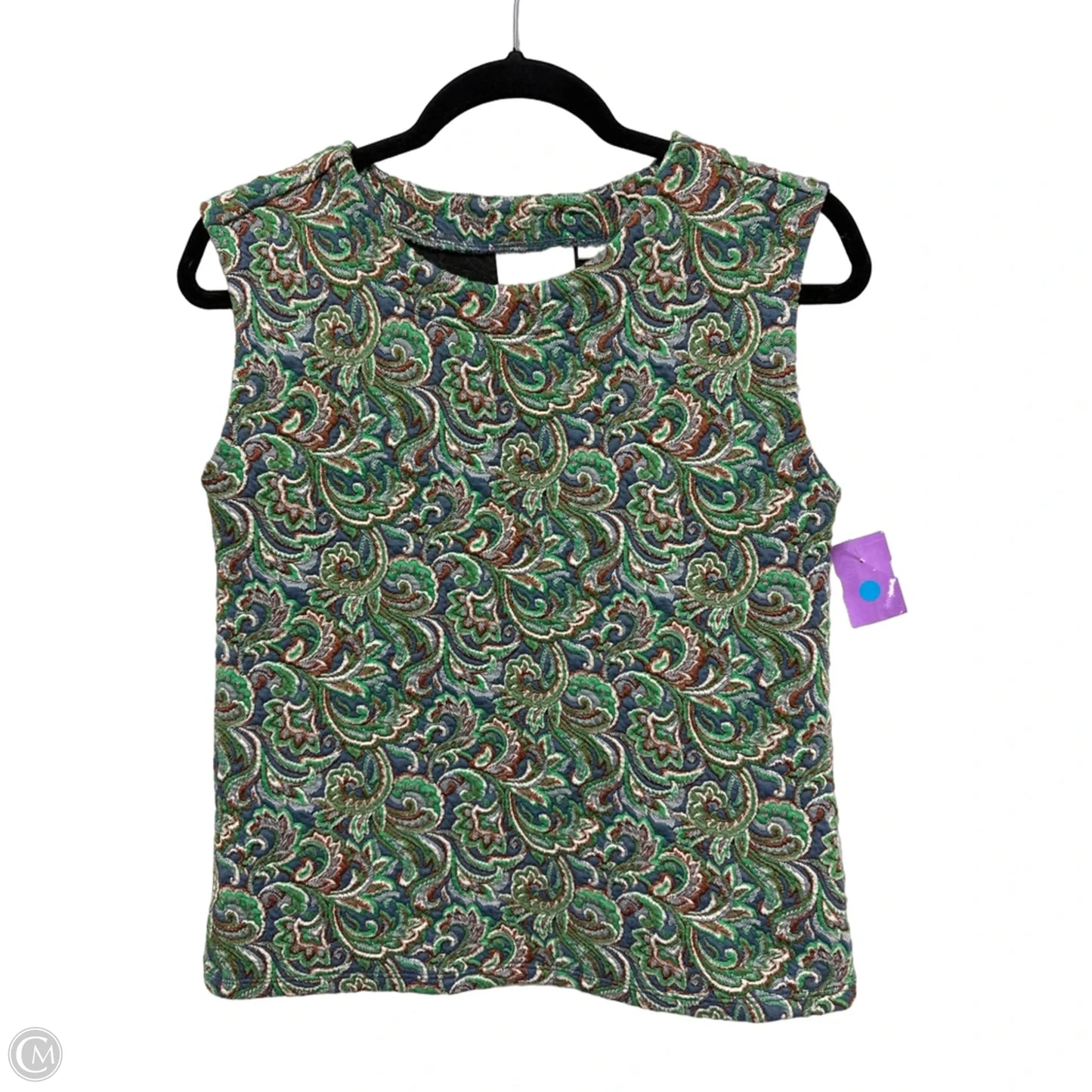 Top Short Sleeve By Maeve In Green, Size: L