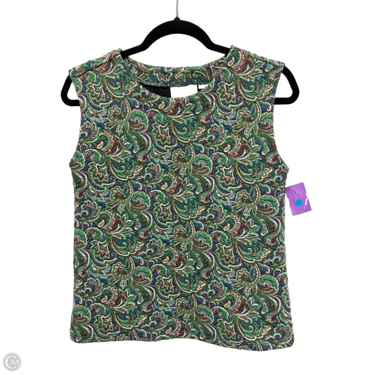 Top Short Sleeve By Maeve In Green, Size: L