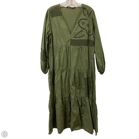 Dress Casual Maxi By Zara In Green, Size: L