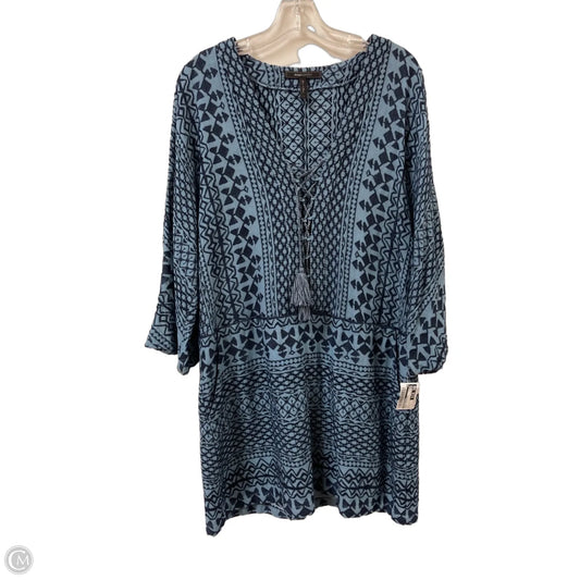 Dress Casual Midi By Bcbgmaxazria In Blue, Size: L