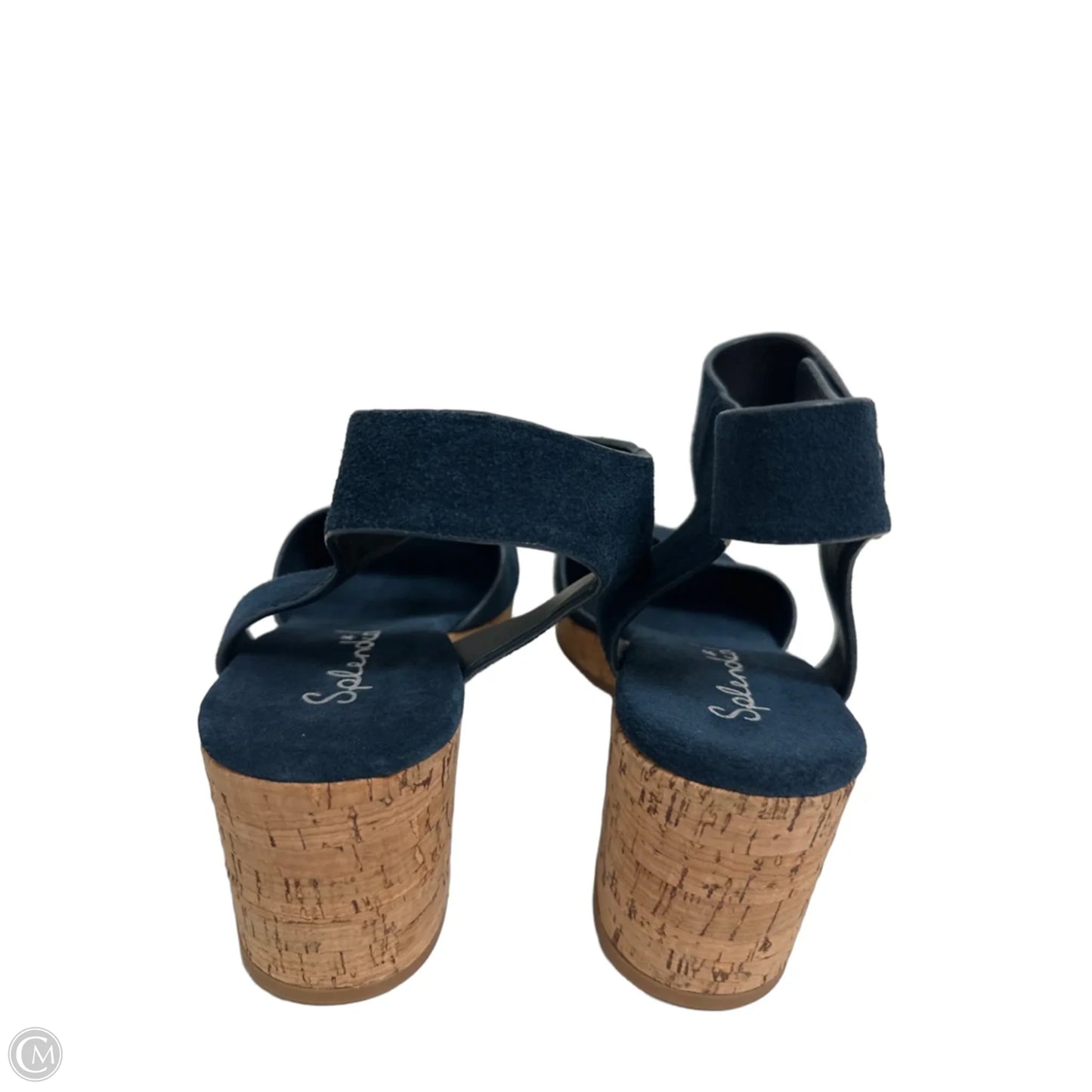 Sandals Heels Block By Splendid In Navy, Size: 8