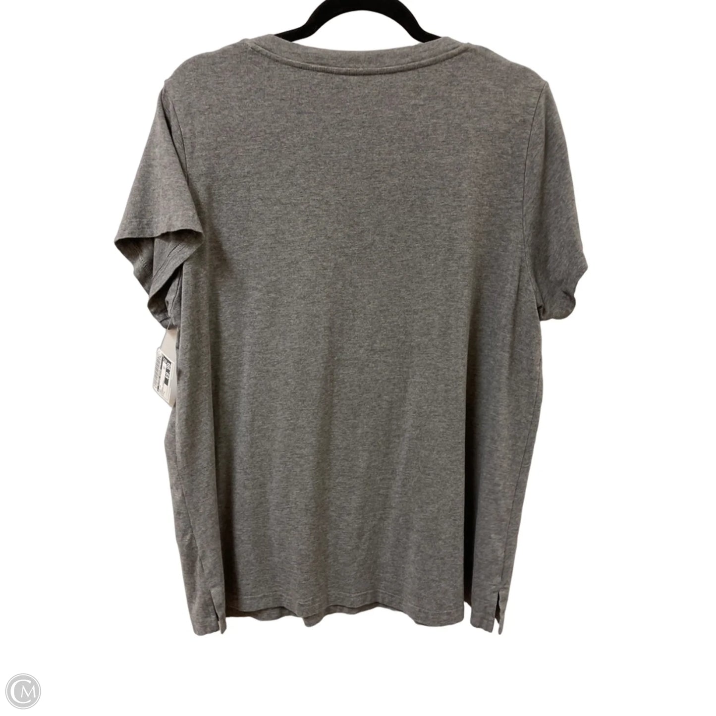 Top Short Sleeve By Clothes Mentor In Grey, Size: L