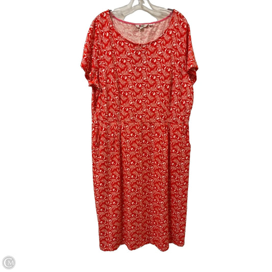 Dress Casual Midi By Boden In Orange, Size: 2x