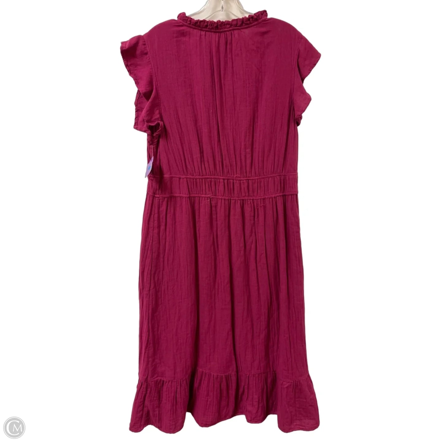 Dress Casual Maxi By Time And Tru In Pink, Size: Xl