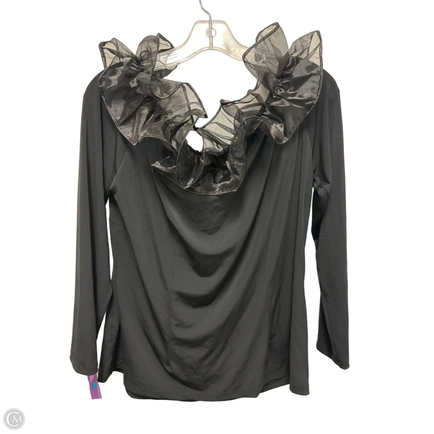 Top Long Sleeve By Boston Proper In Black, Size: Xl