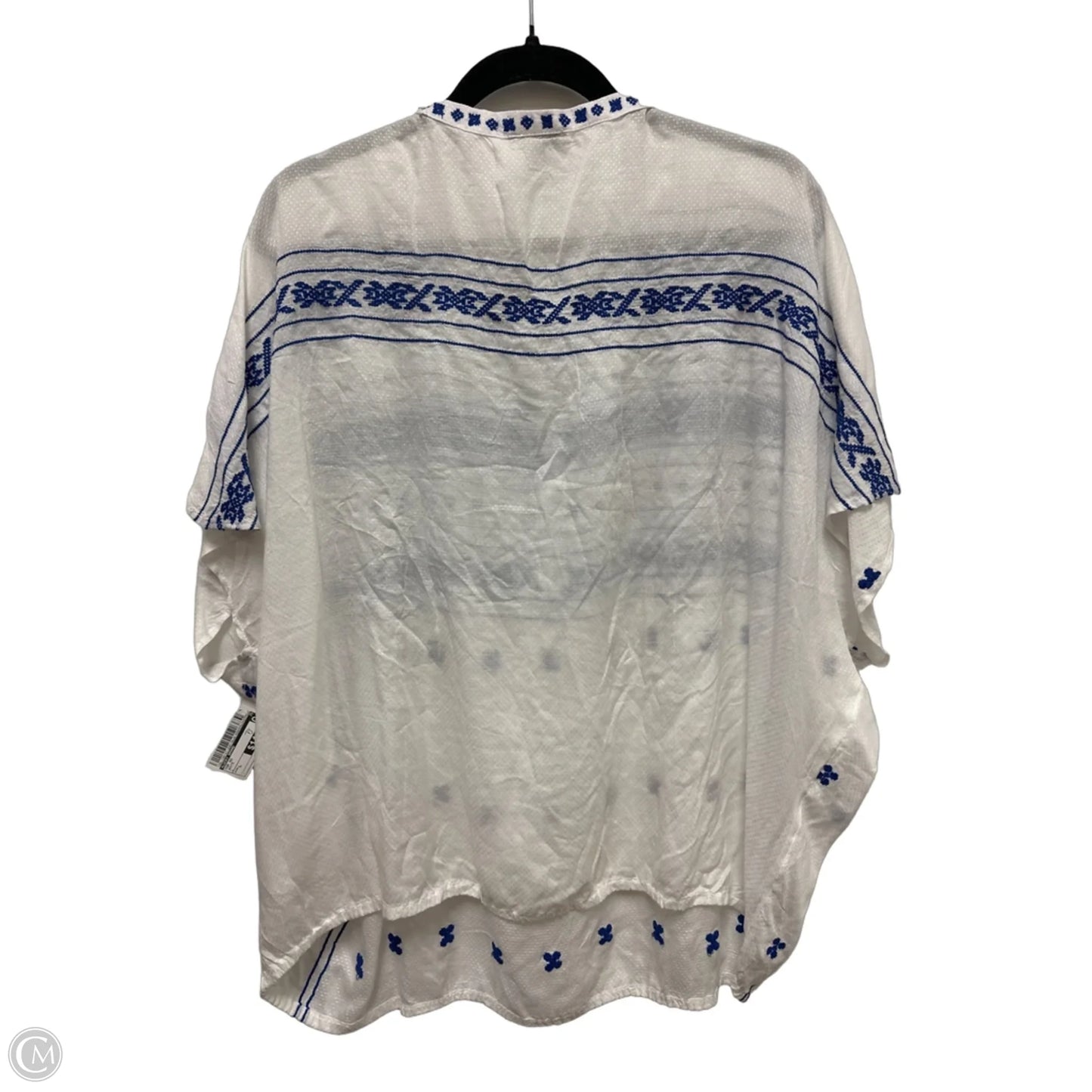 Top Short Sleeve By Lucky Brand In White, Size: L