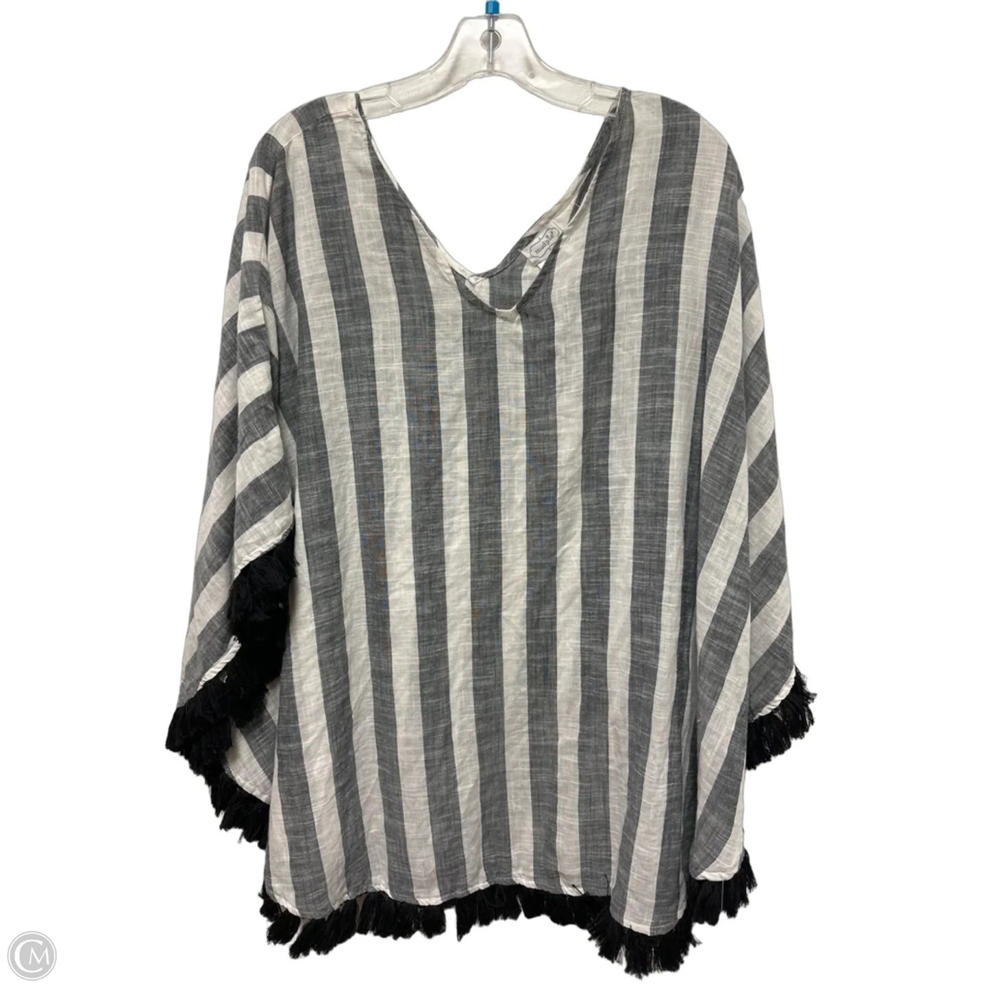 Shawl By Mudpie In Grey, Size: Osfm