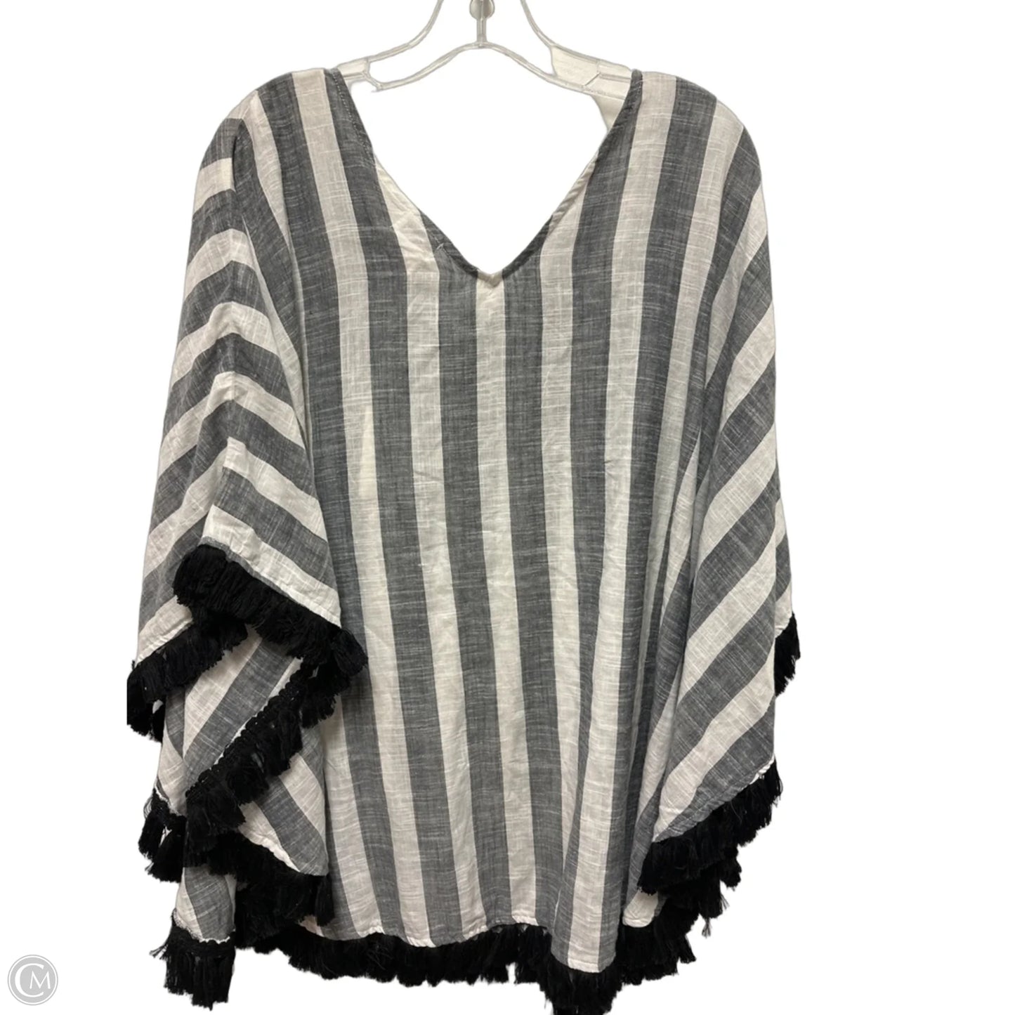 Shawl By Mudpie In Grey, Size: Osfm