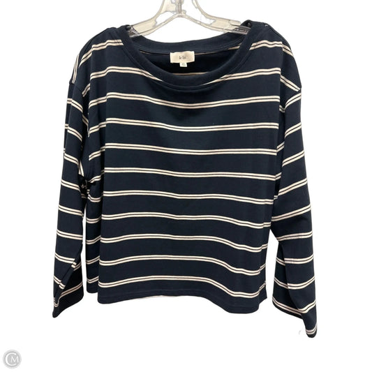 Top Long Sleeve By Le Lis In Navy, Size: Xs