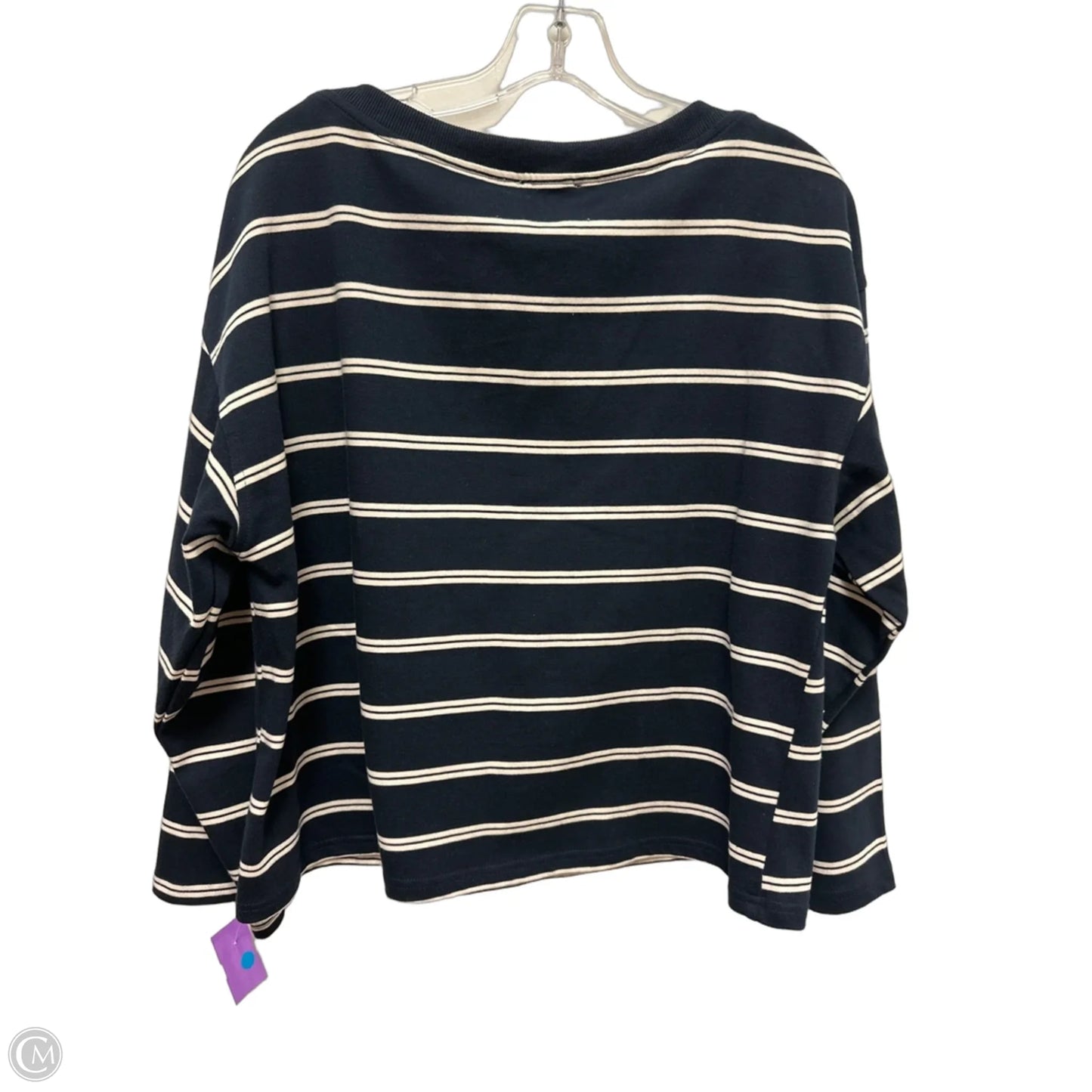 Top Long Sleeve By Le Lis In Navy, Size: Xs