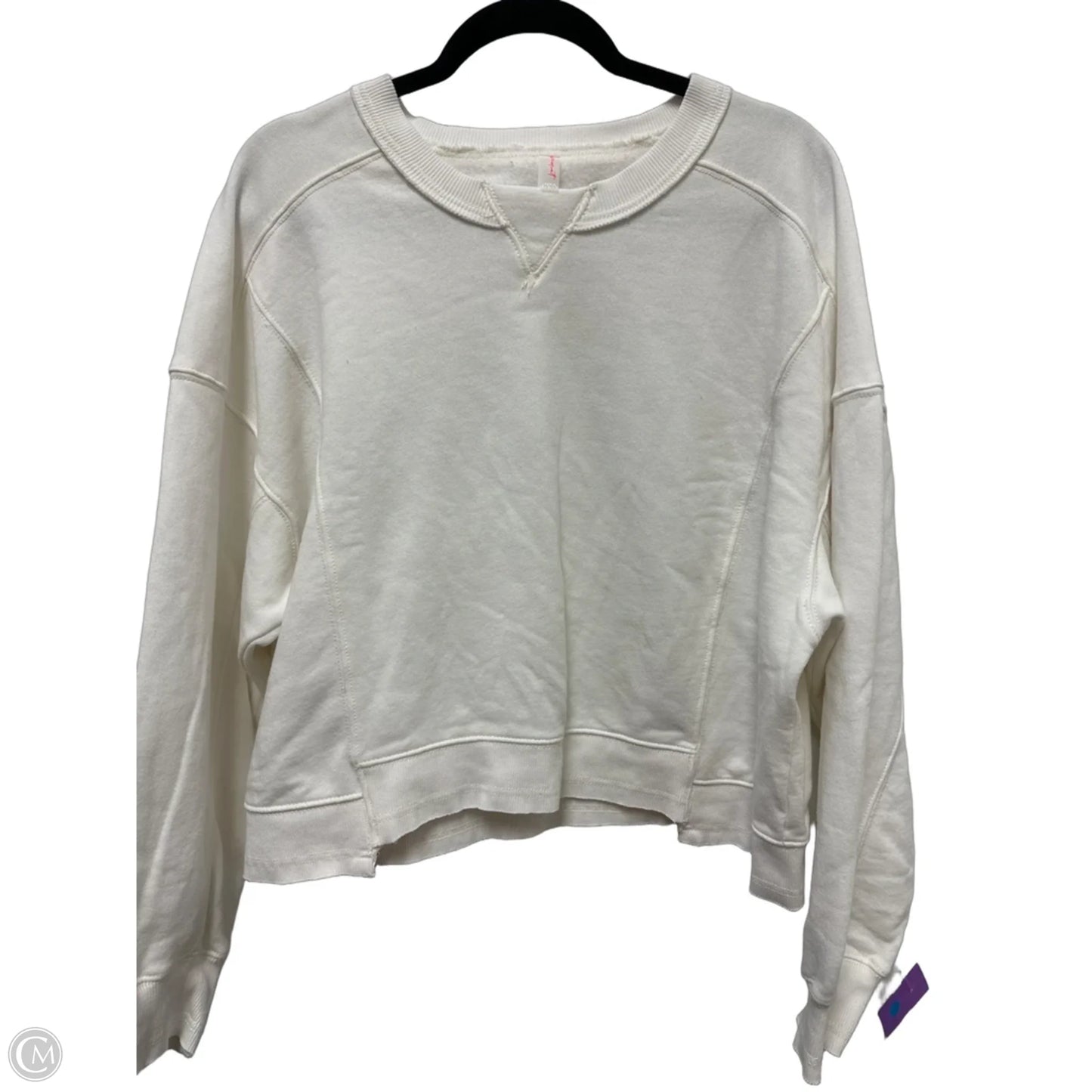 Sweatshirt Crewneck By Free People In White, Size: M