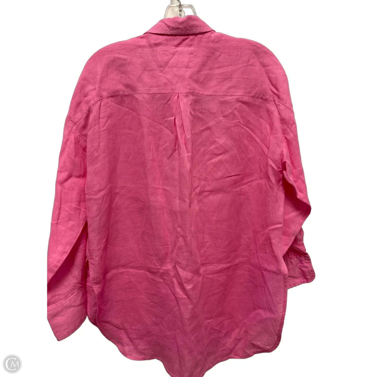 Blouse Long Sleeve By Maeve In Pink, Size: Xs