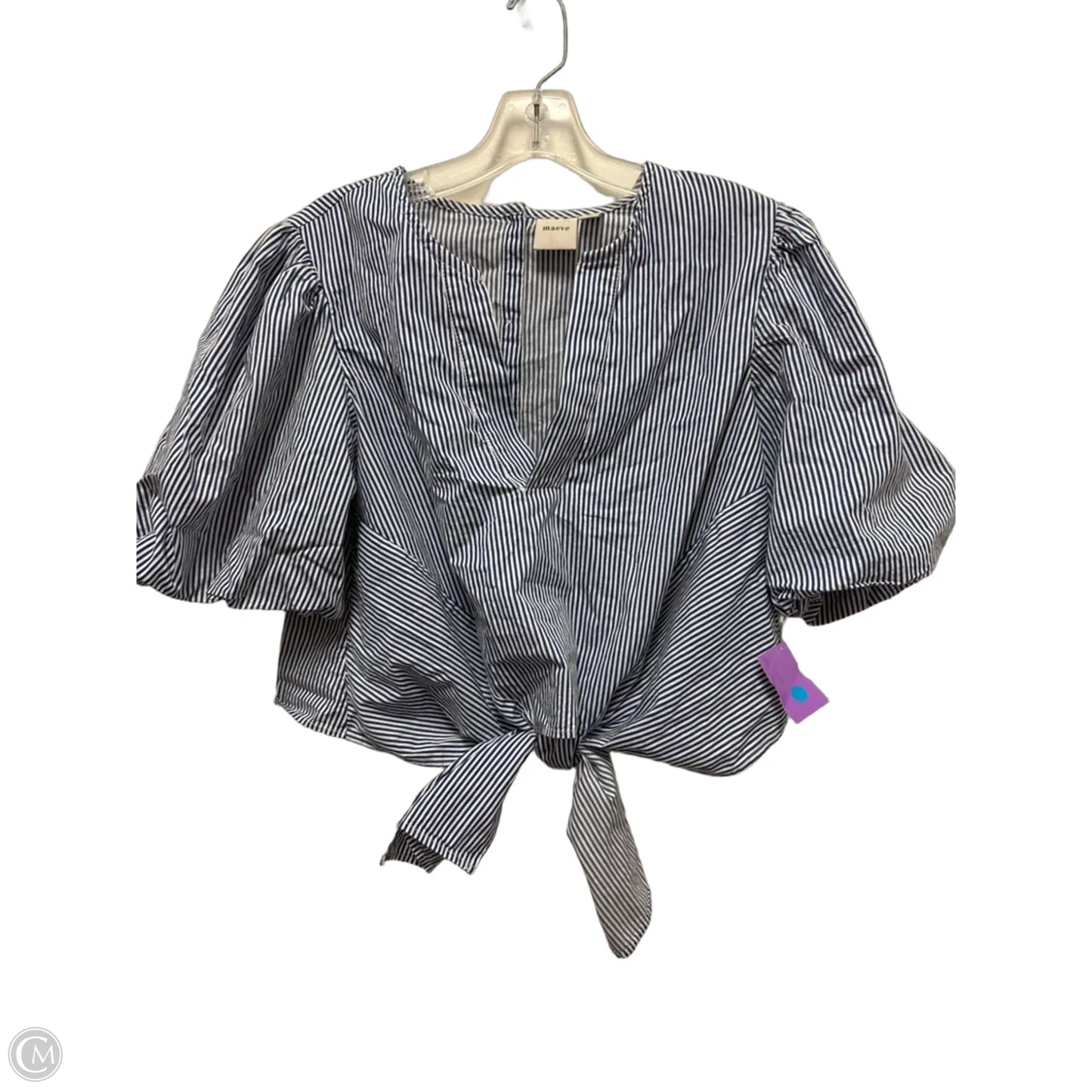 Top Short Sleeve By Maeve In Blue, Size: S