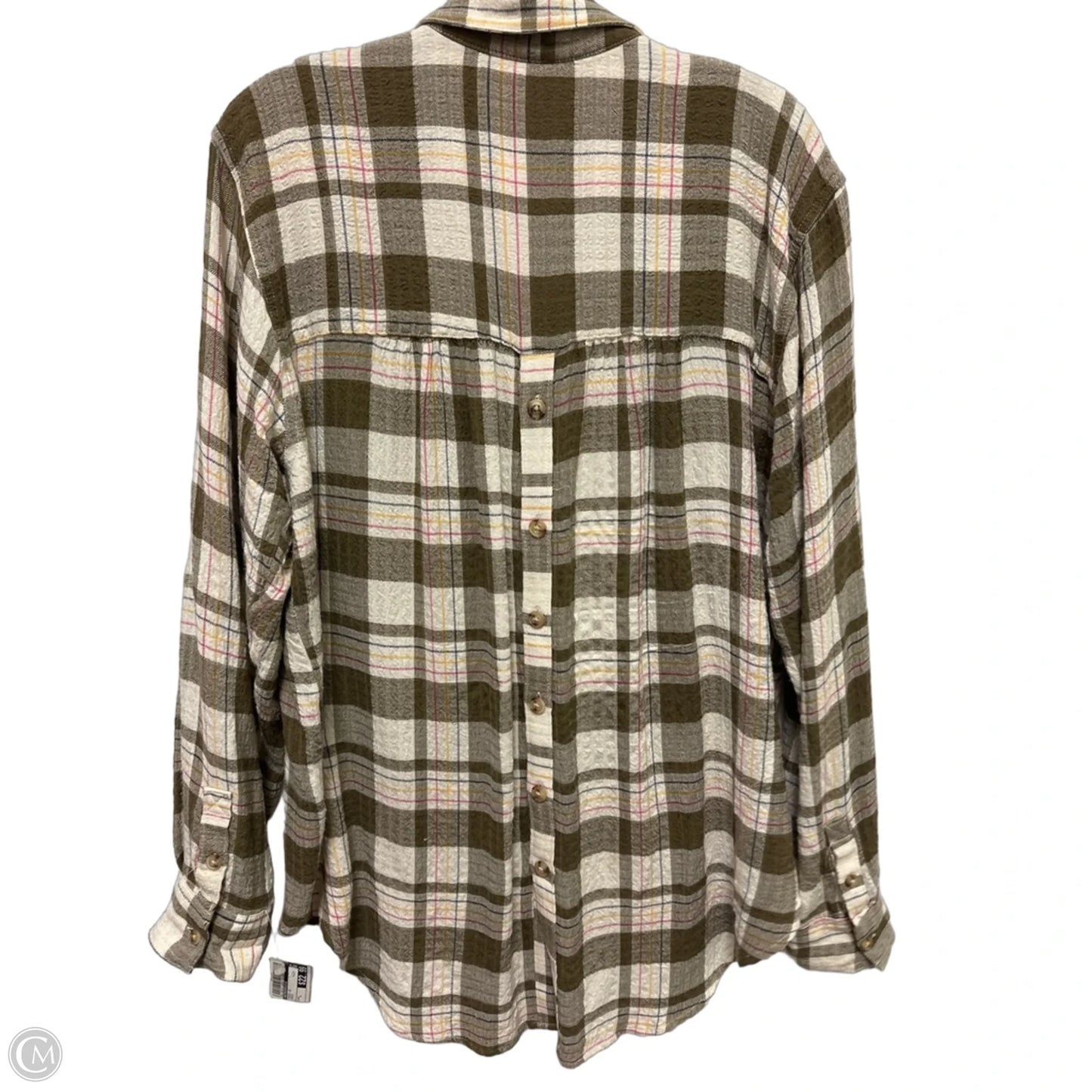 Tunic Long Sleeve By Anthropologie In Green, Size: L
