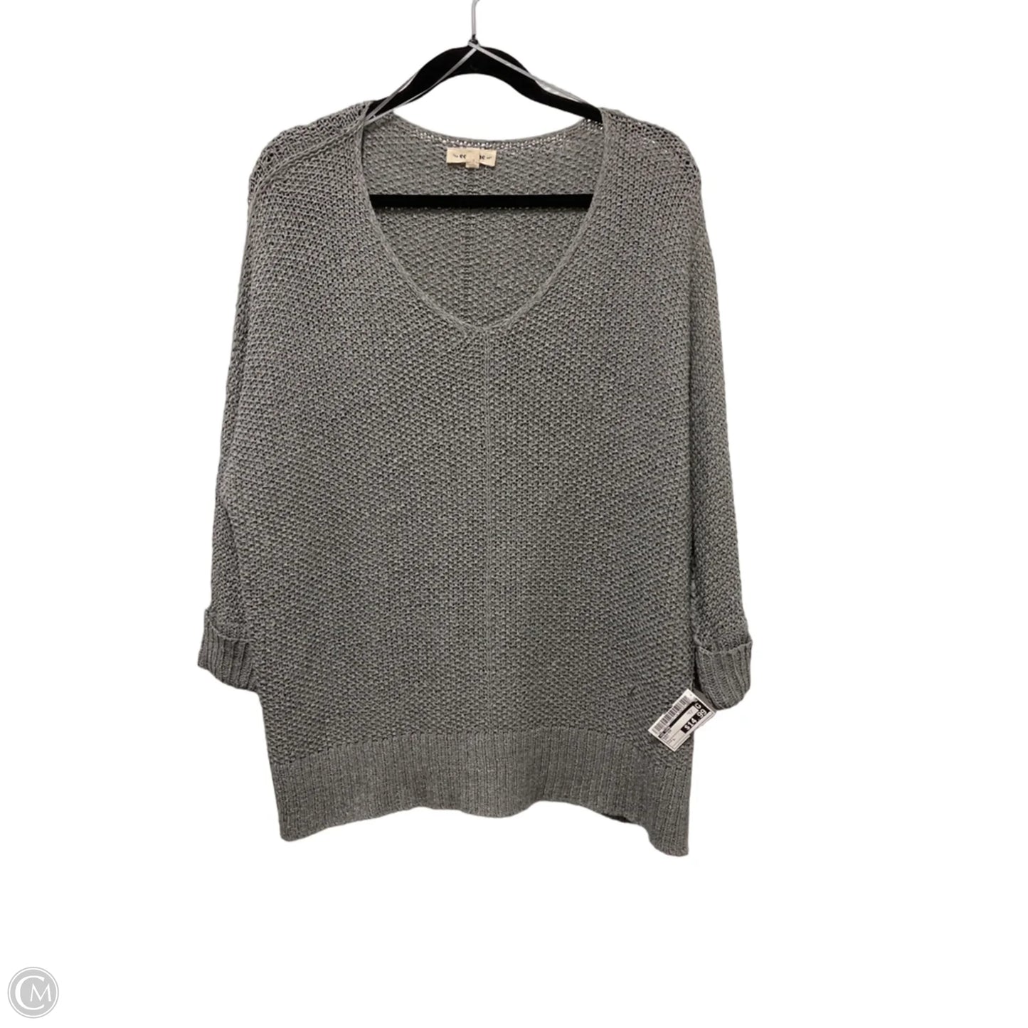 Sweater By Ee Some In Grey, Size: L