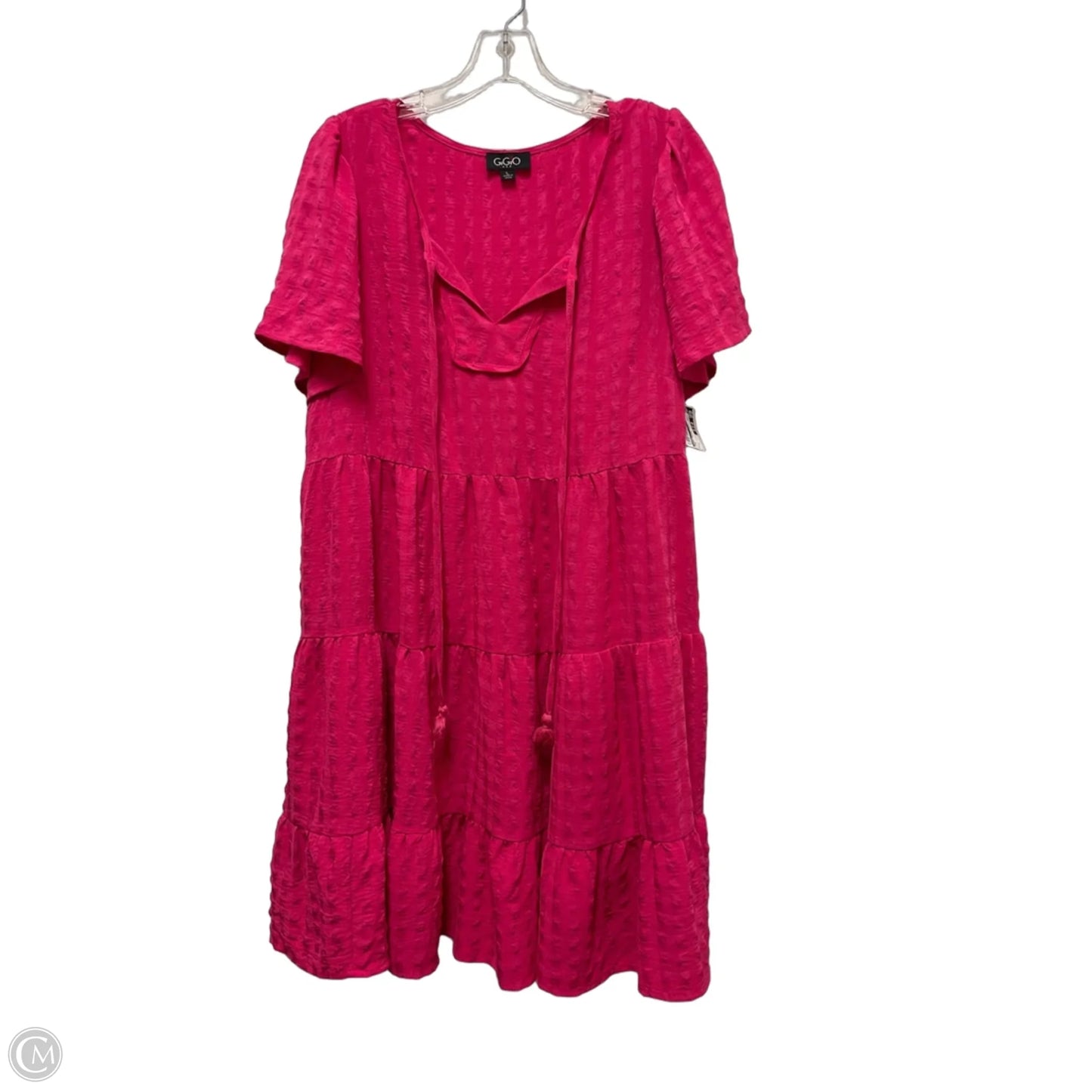 Dress Casual Midi By Gigio In Pink, Size: L