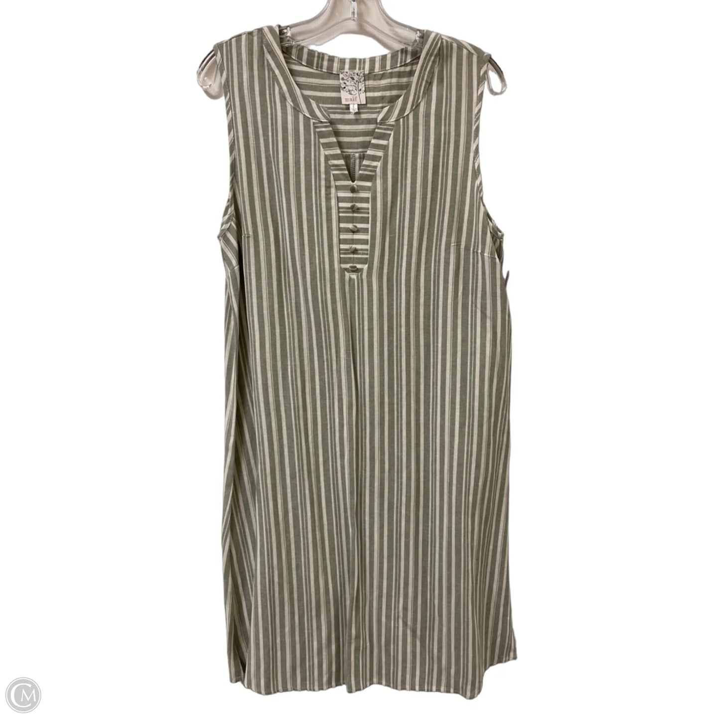 Dress Casual Midi By Naif In Green, Size: L