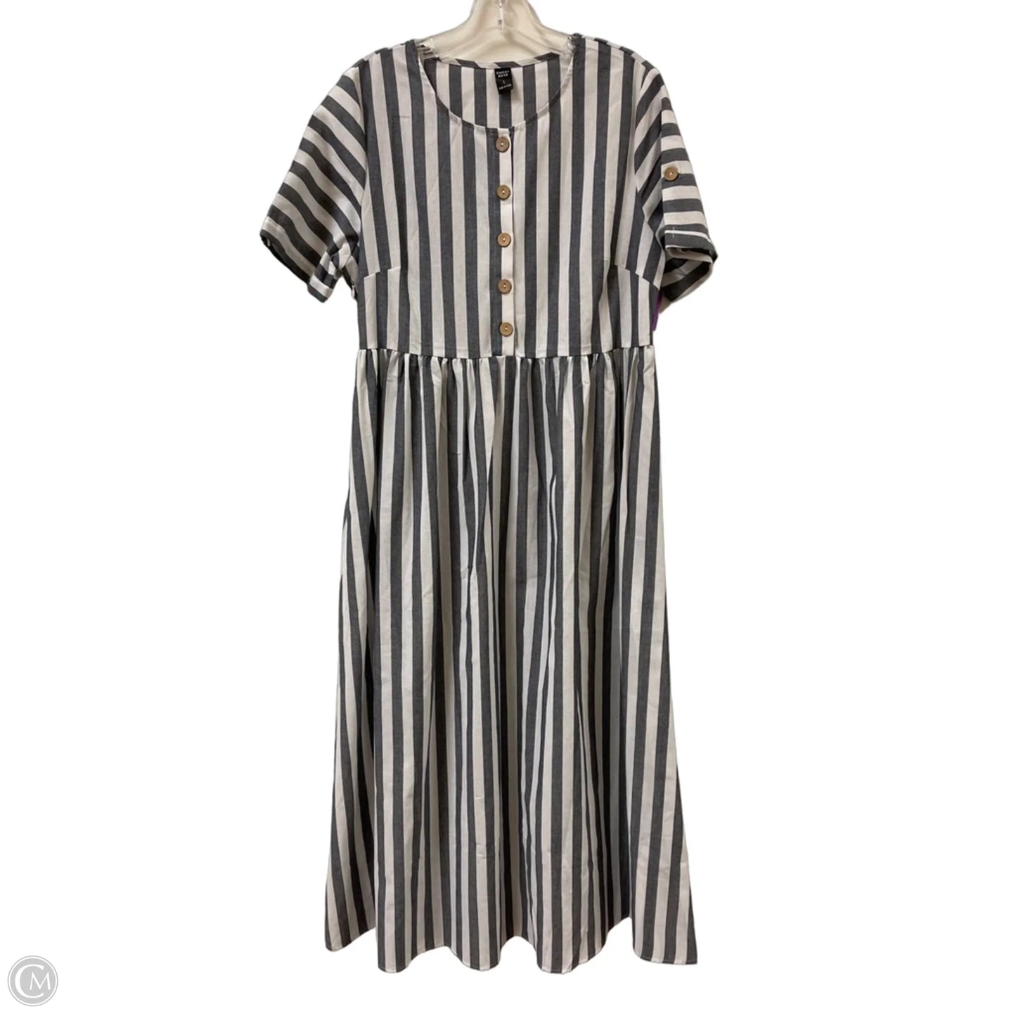 Dress Casual Maxi By Emery Rose In Grey, Size: L