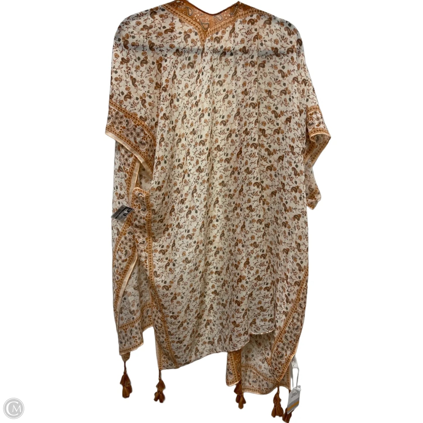 Kimono By Clothes Mentor In Yellow, Size: Osfm