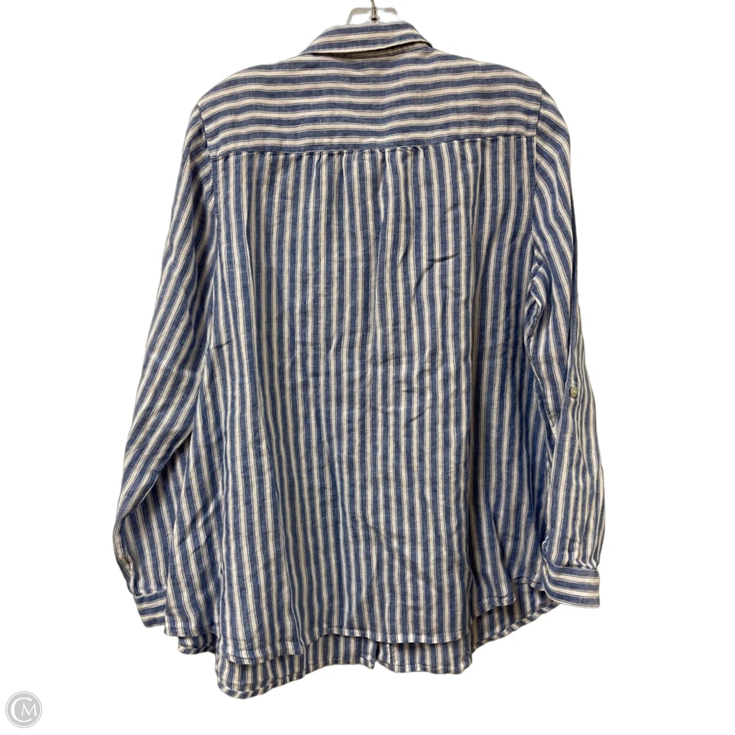 Blouse Long Sleeve By J. Jill In Blue, Size: L