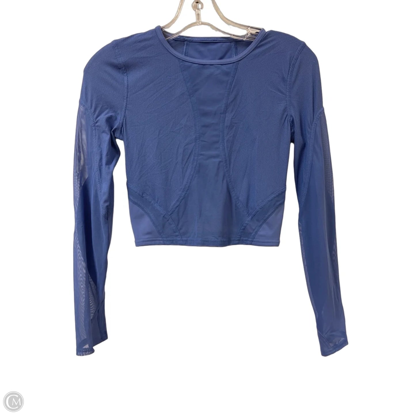 Athletic Top Long Sleeve Crewneck By Lululemon In Blue, Size: S