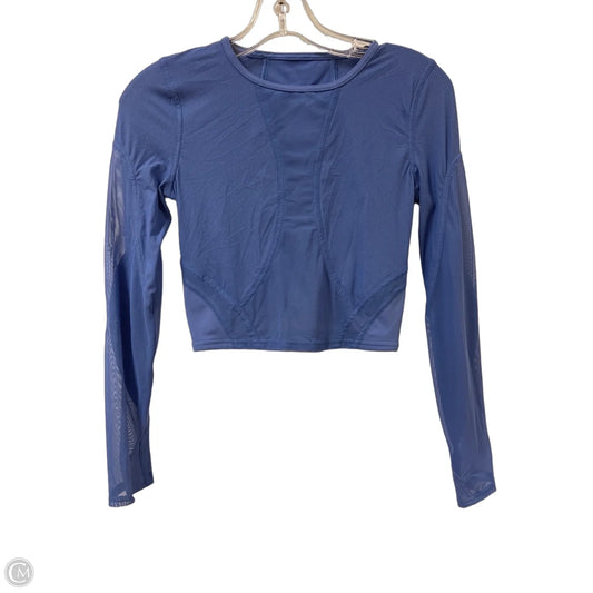 Athletic Top Long Sleeve Crewneck By Lululemon In Blue, Size: S