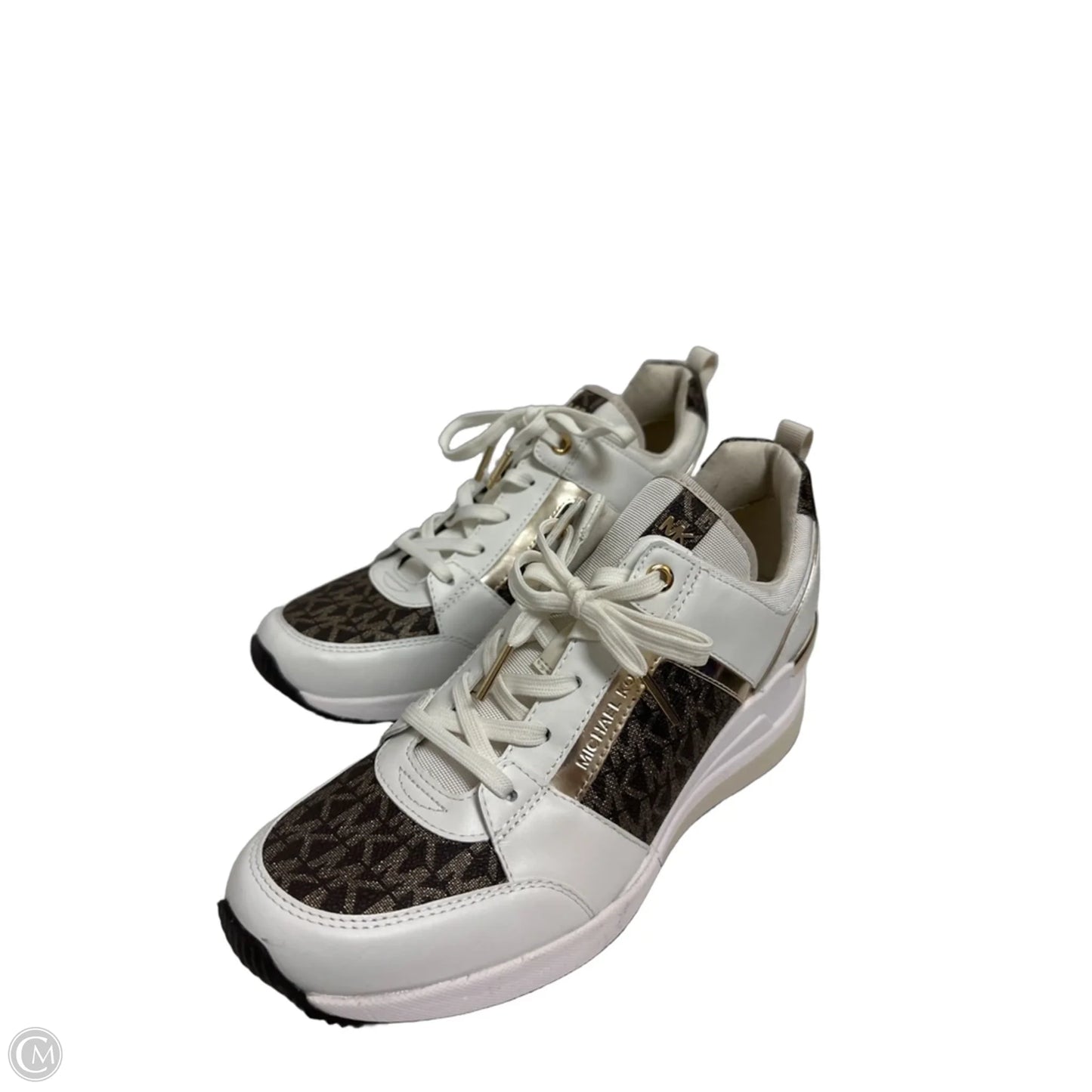 Shoes Sneakers By Michael By Michael Kors In Brown & Cream, Size: 8.5