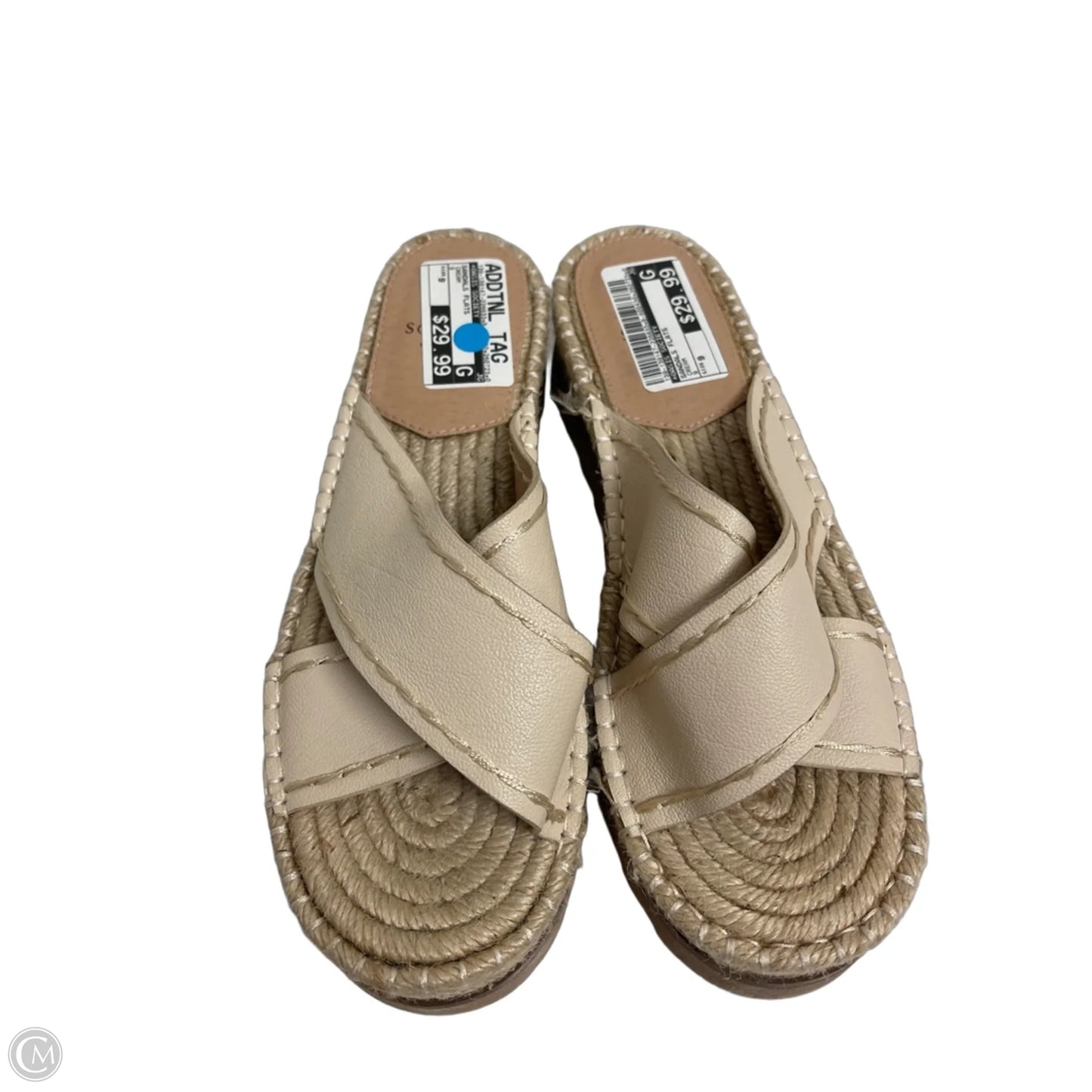 Sandals Flats By Oasis Society In Cream, Size: 9