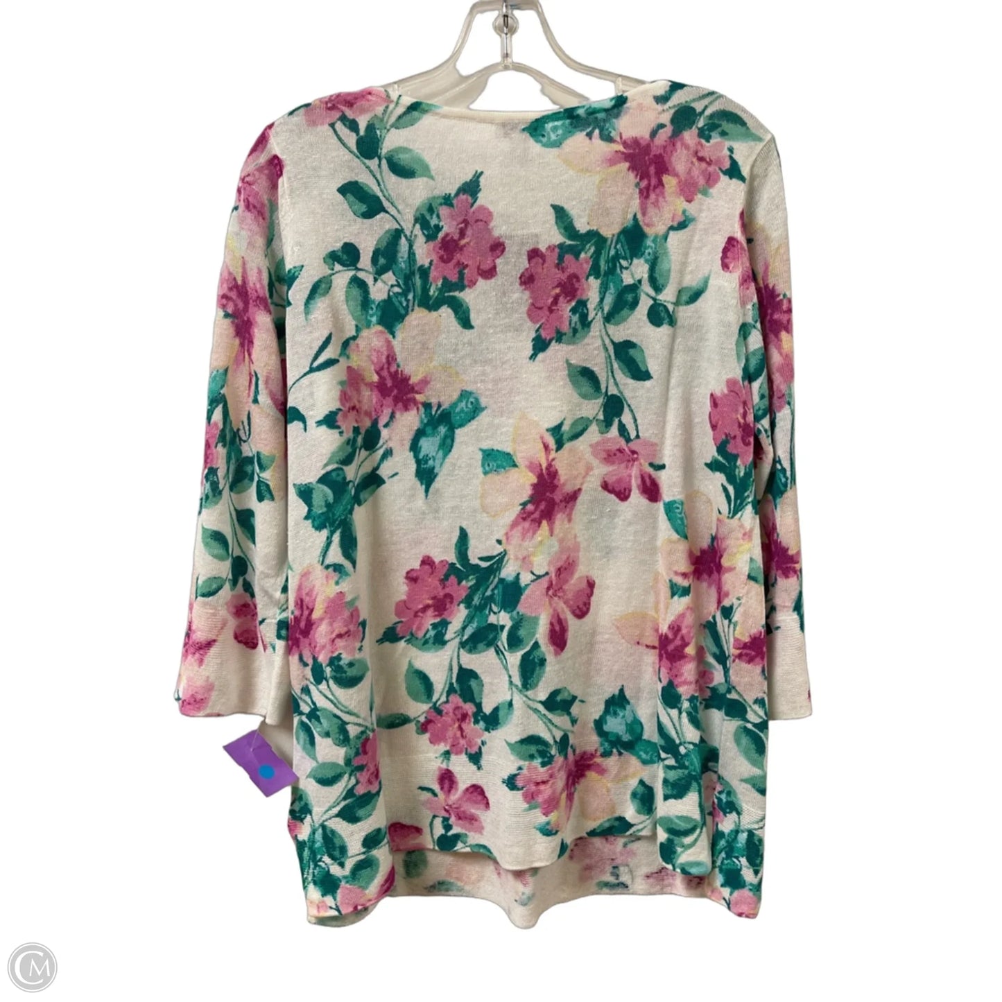 Top Long Sleeve By J. Jill In Floral Print, Size: S