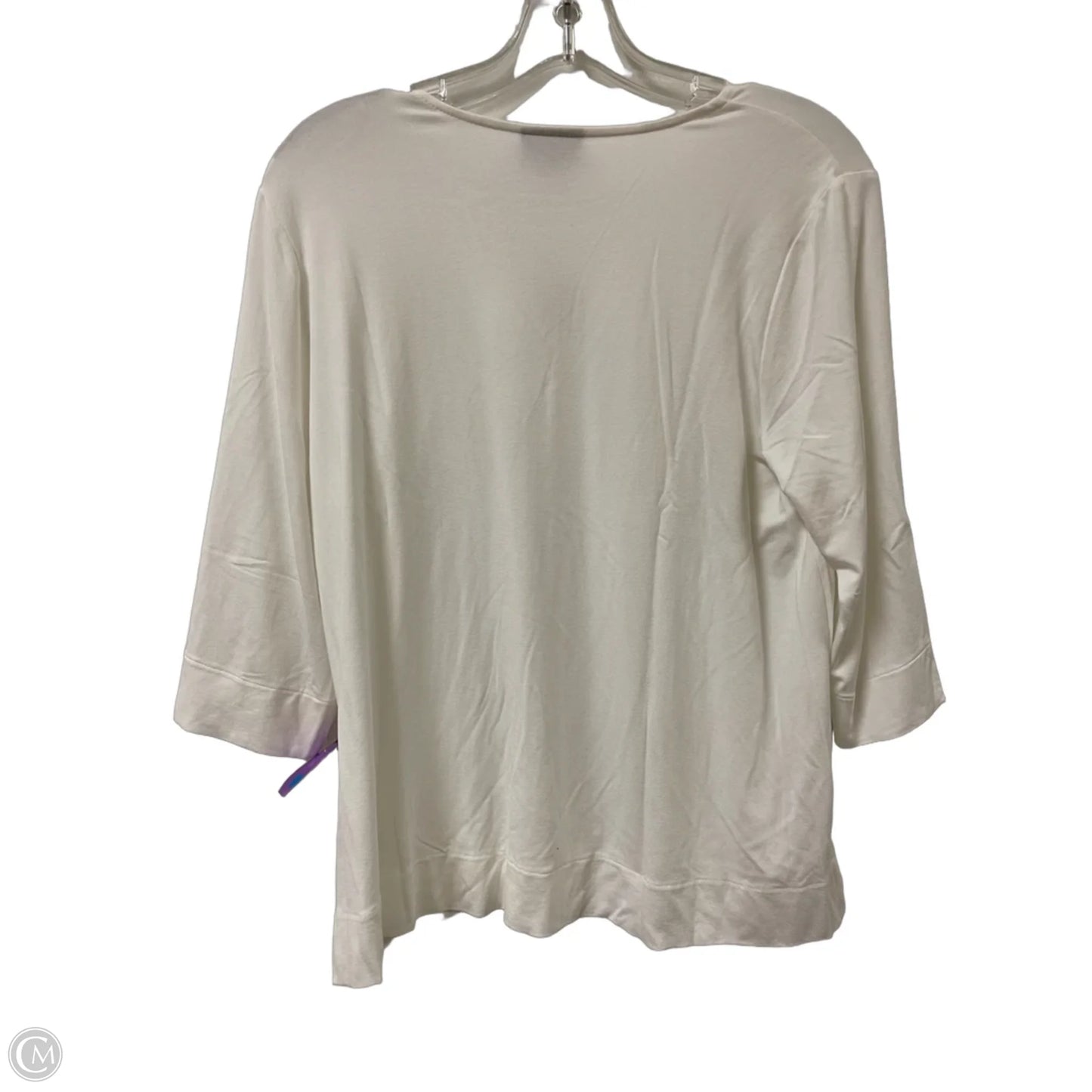 Top Long Sleeve By J. Jill In White, Size: M