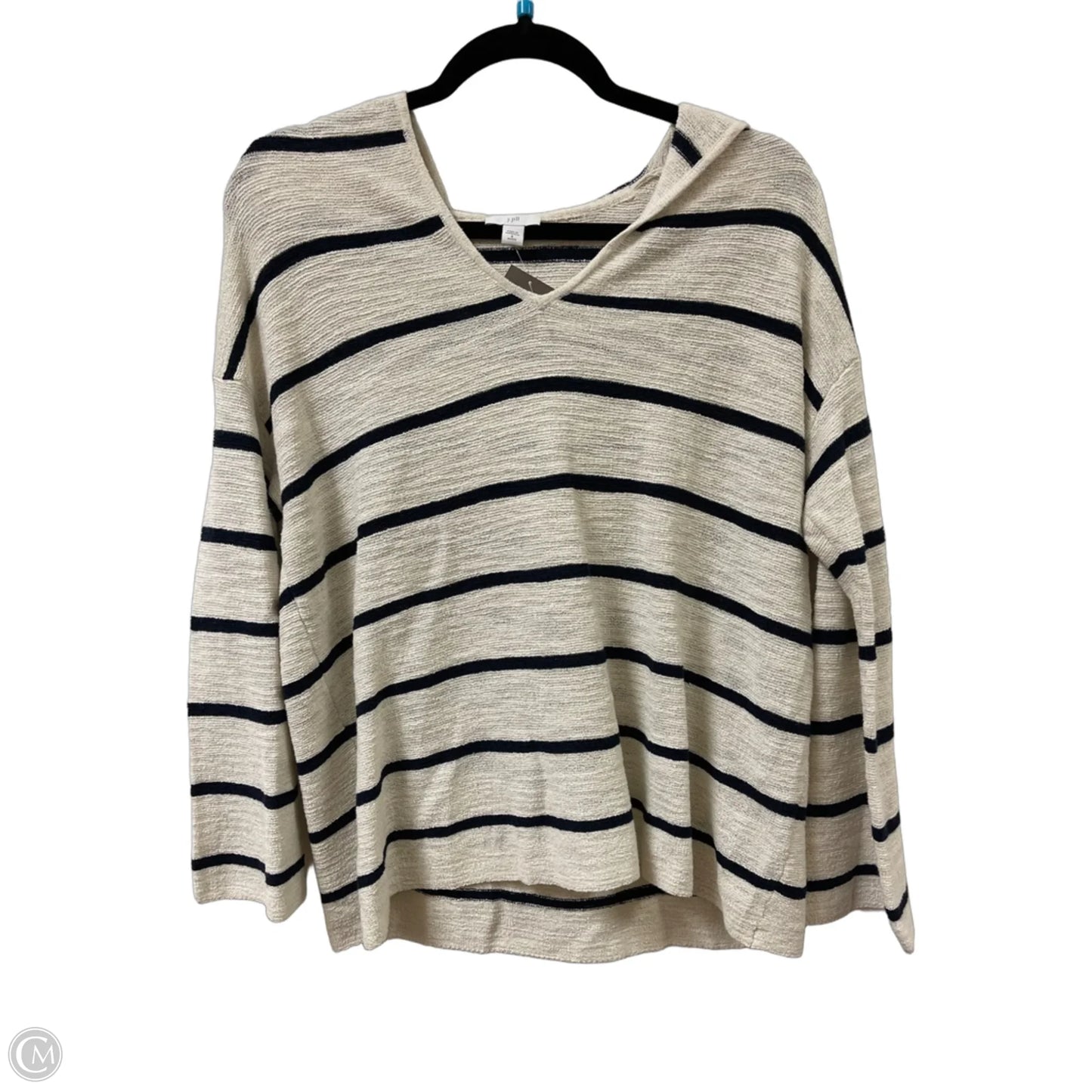 Sweatshirt Hoodie By J. Jill In Cream, Size: S