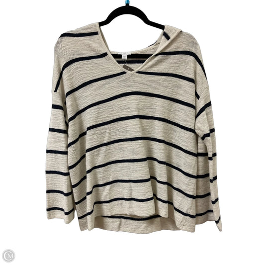 Sweatshirt Hoodie By J. Jill In Cream, Size: S