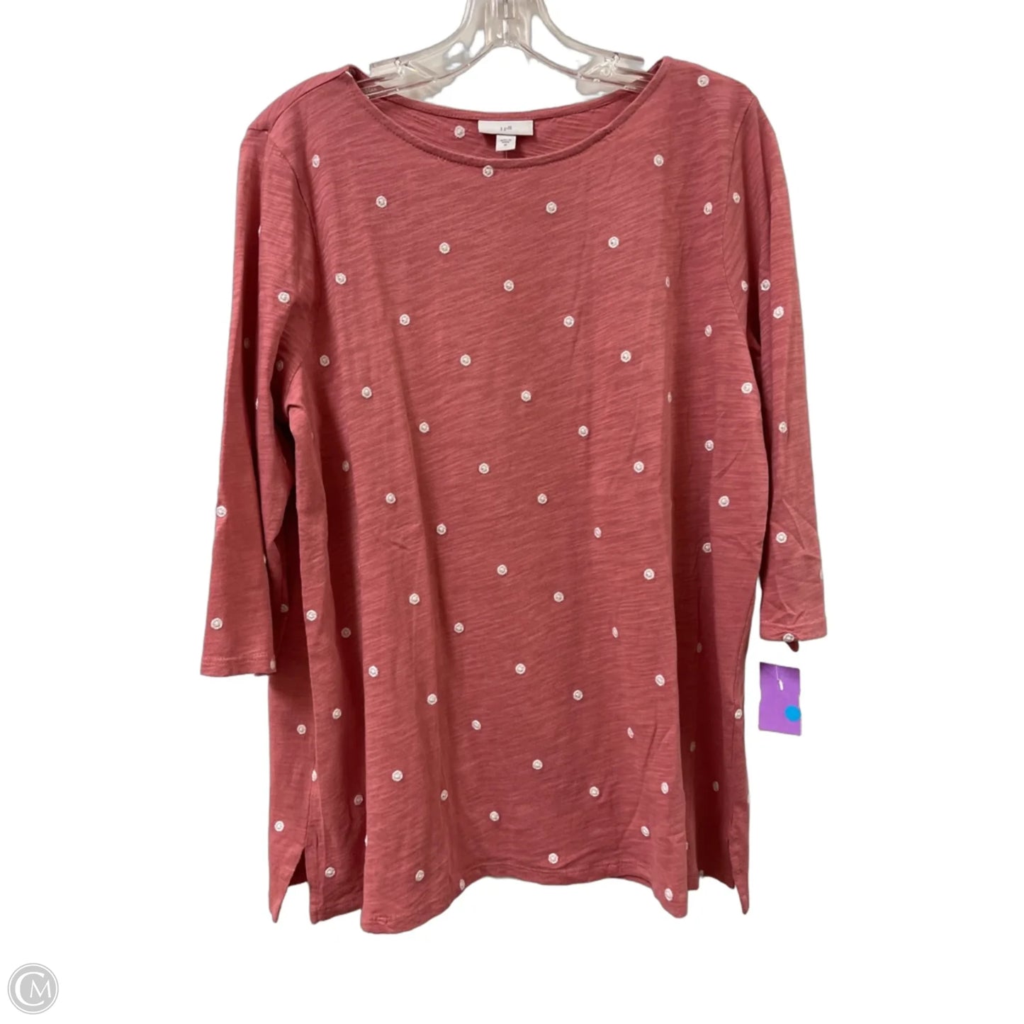Top Long Sleeve By J. Jill In Pink, Size: M