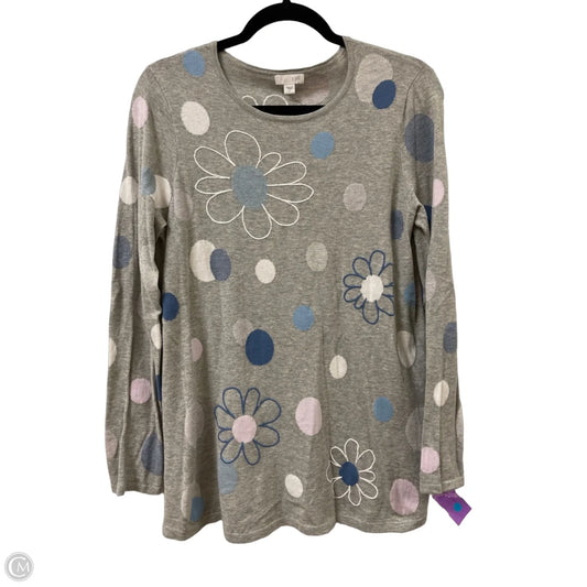 Top Long Sleeve By J. Jill In Grey, Size: S
