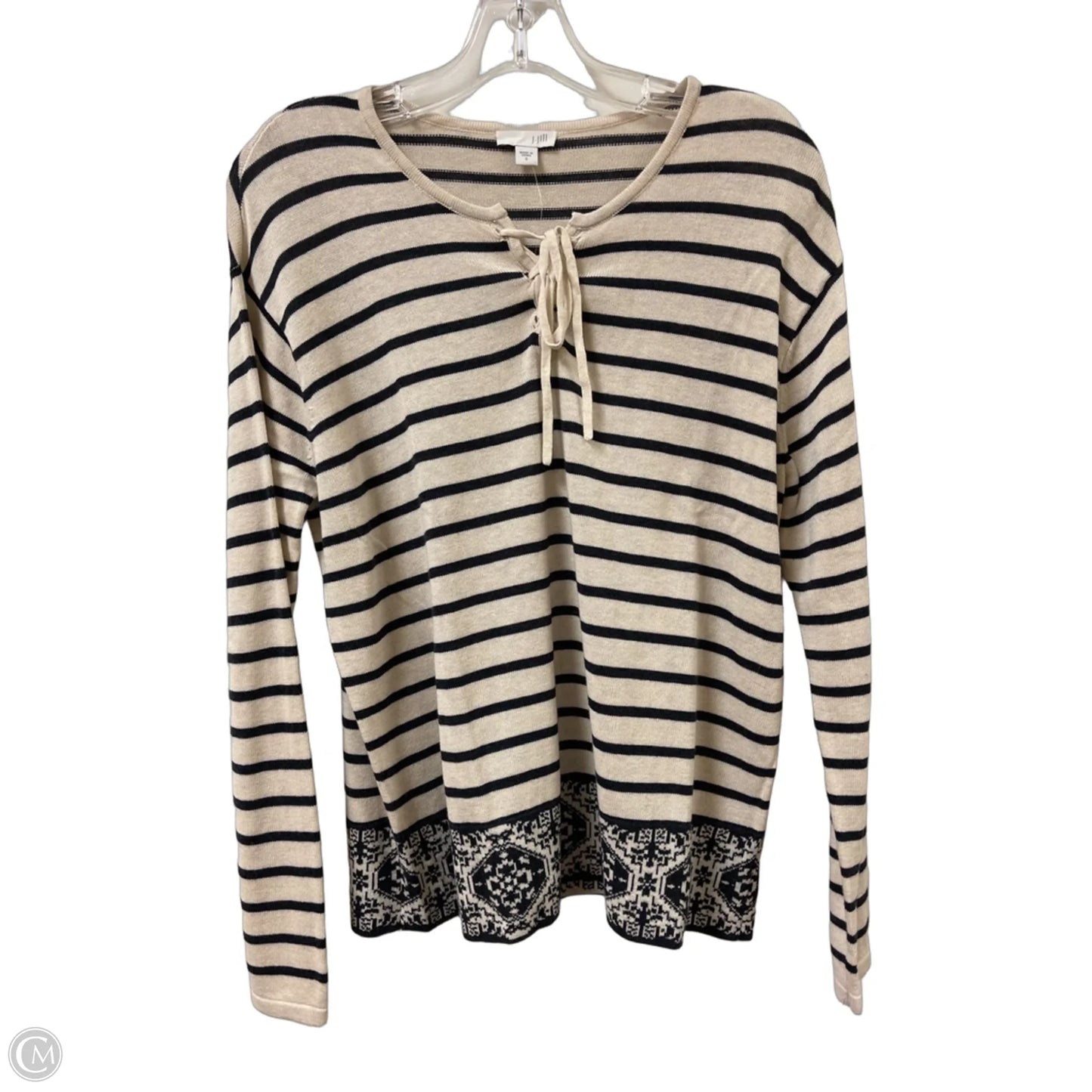 Top Long Sleeve By J. Jill In Cream, Size: S