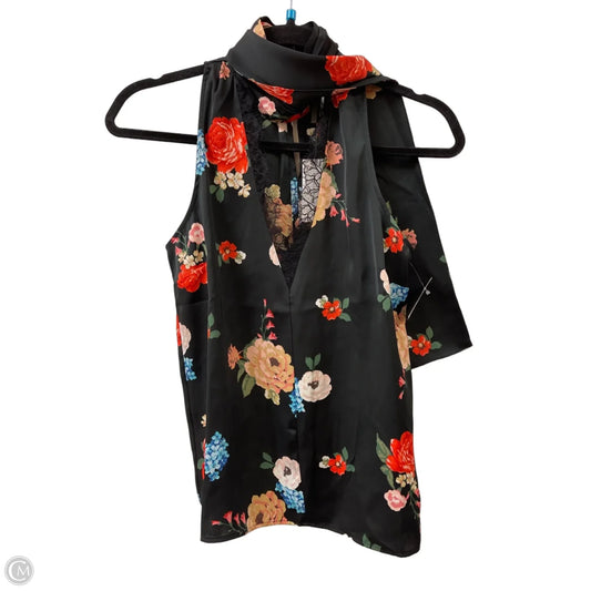 Top Sleeveless By Anthropologie In Floral Print, Size: Xxs