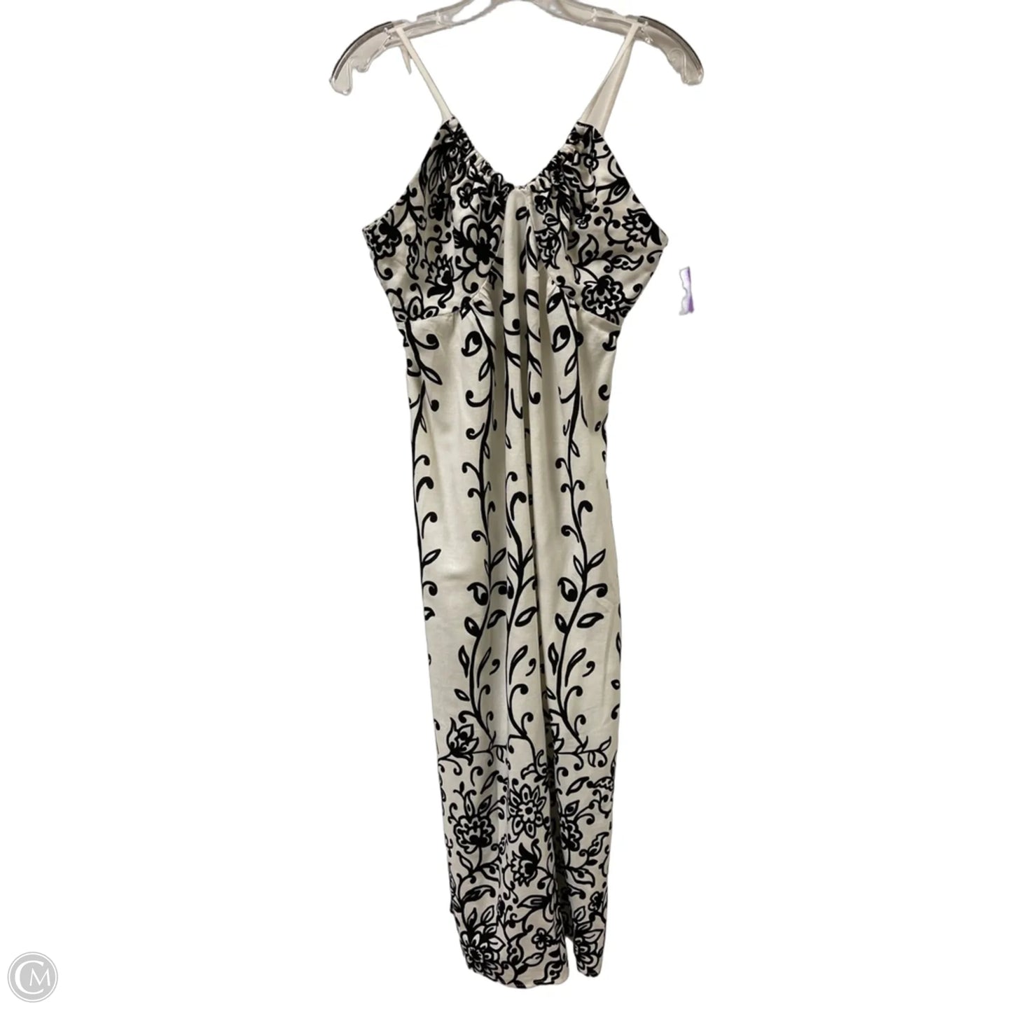 Dress Casual Maxi By Monteau In Black & Cream, Size: Osfm