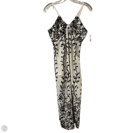 Dress Casual Maxi By Monteau In Black & Cream, Size: Osfm